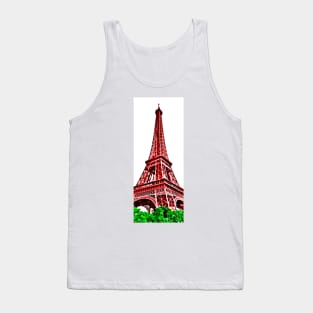 Cartoon Eiffel Tower Paris Tank Top